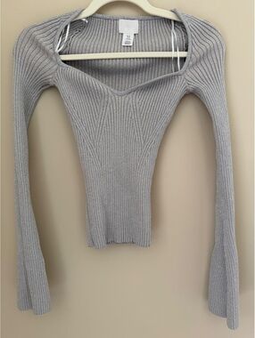 XS H&M sparkly silver sweater
